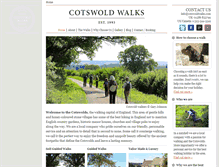 Tablet Screenshot of cotswoldwalks.com